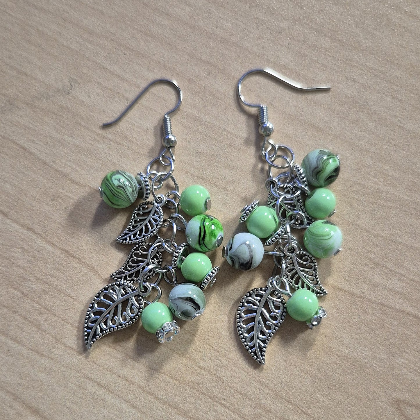 Leaves & Green Smoke Earrings