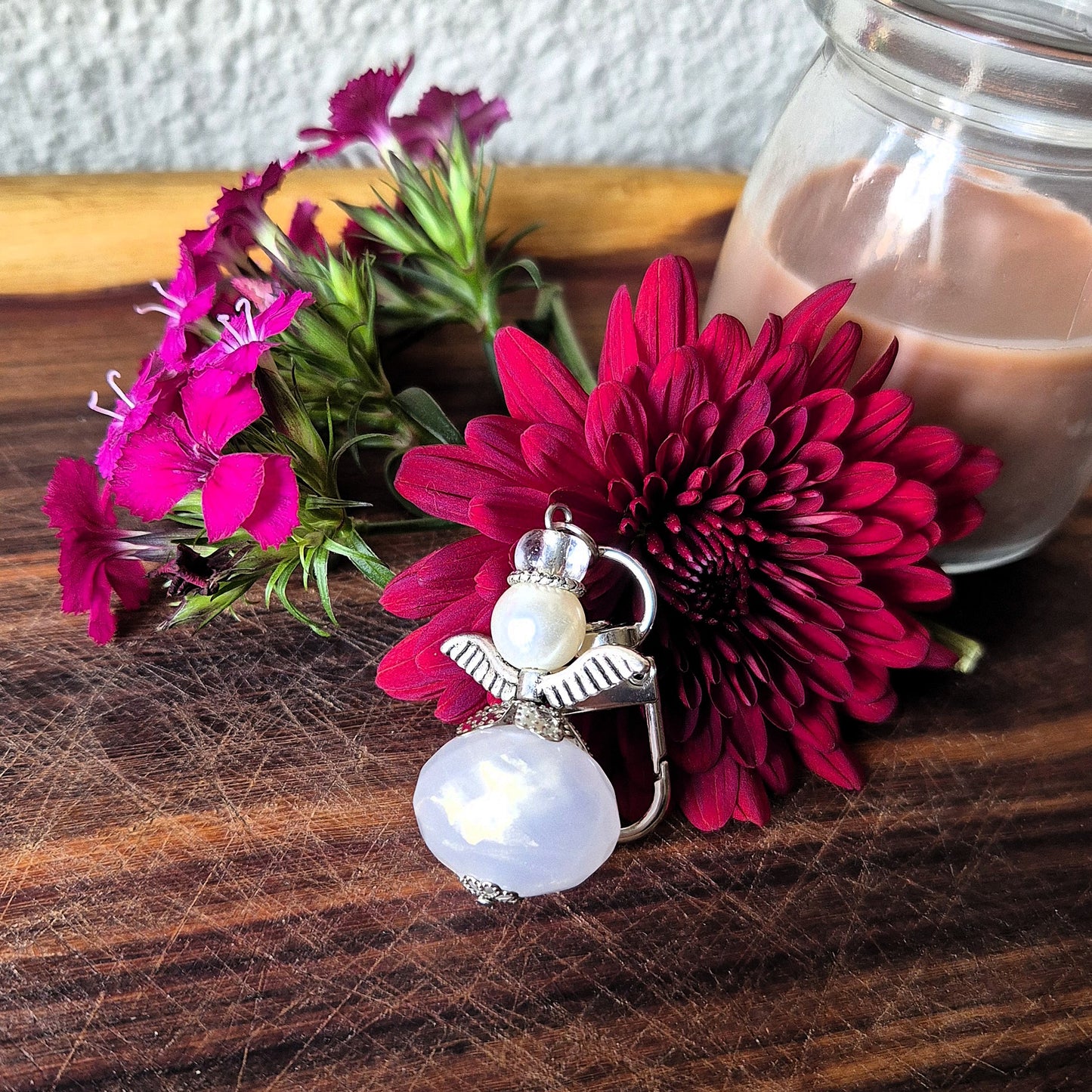 Pearl Angel Bag Charm