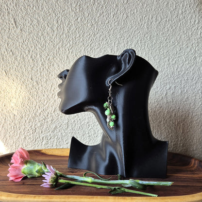 Leaves & Green Smoke Earrings