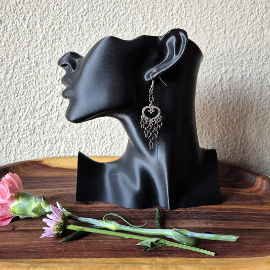 Heart Chain Earrings