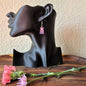 Pink Glitter Gummy Bear Earrings