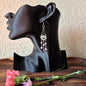 Pink Heart Cascade Earrings