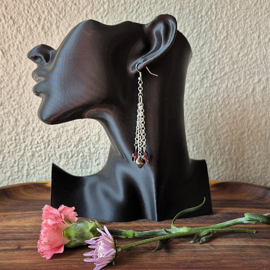 Purple Heartstrings Earrings