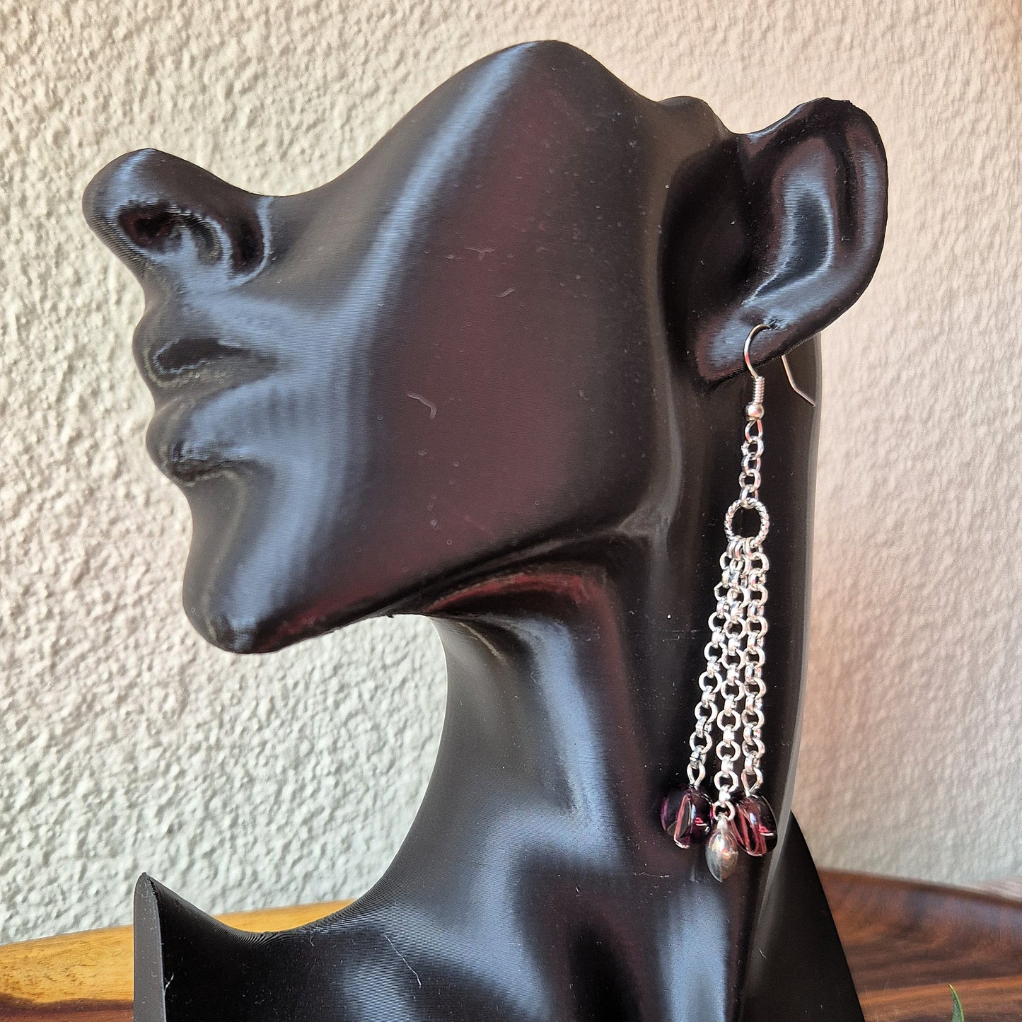 Purple Heartstrings Earrings