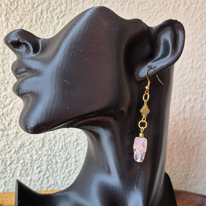 Golden Twilight Celtic Earrings