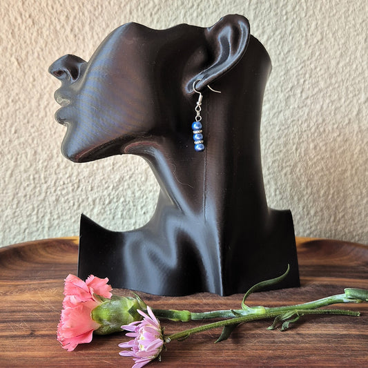 Midnight Pearl Drop Earrings