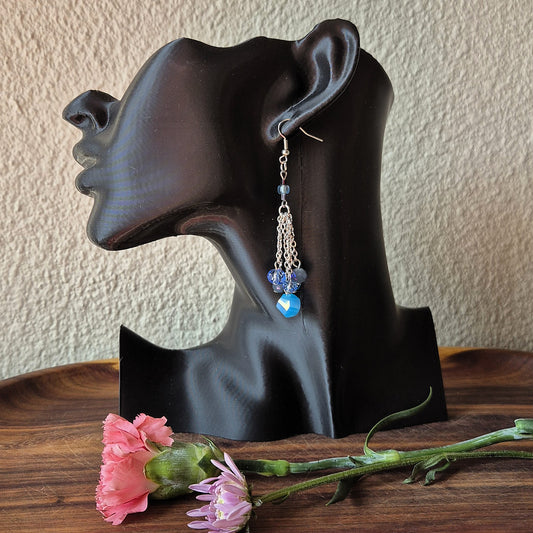 Sapphire Rain Earrings