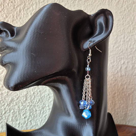 Sapphire Rain Earrings