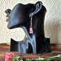 Pink Glitter Gummy Bear Chain Earrings