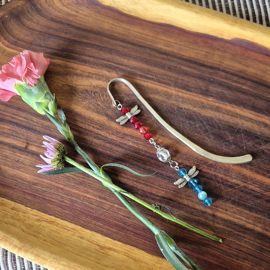 Fire & Ice Dragonfly Bookmark