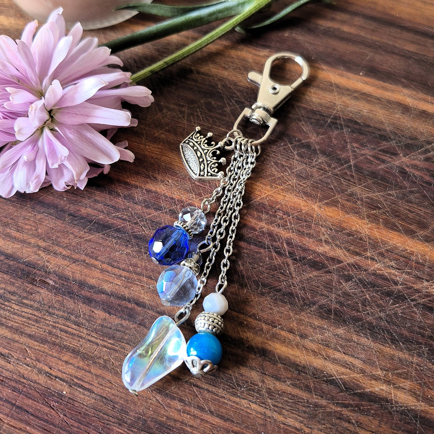 Blue Crown Bag Charm