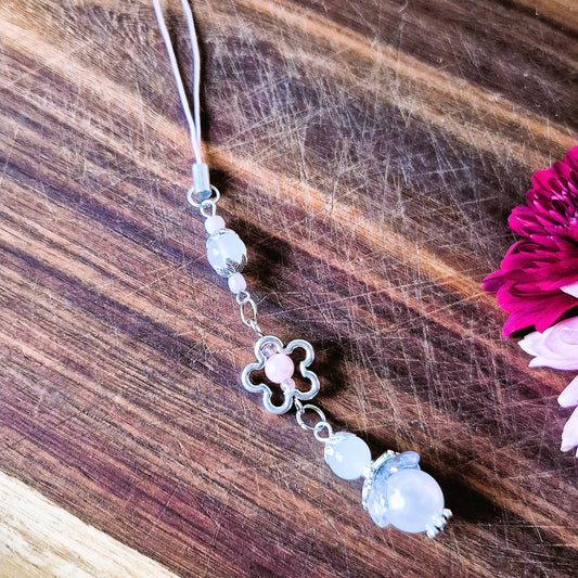 Pearl Petal Phone Charm