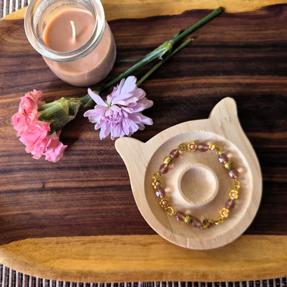 Rose Gold Flower Bracelet